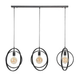 Hængelampe Otan DH Interiør Charcoal LxBxH 129x46x11 Metal Hvid foto set forfra