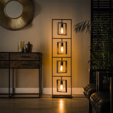 Gulvlampe Carter DH Interiør Charcoal LxBxH 145x41x24 Metal Atmosfærisk foto diagonalt set forfra