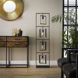 Gulvlampe Carter DH Interiør Charcoal LxBxH 145x41x24 Metal Atmosfærisk foto diagonalt set forfra