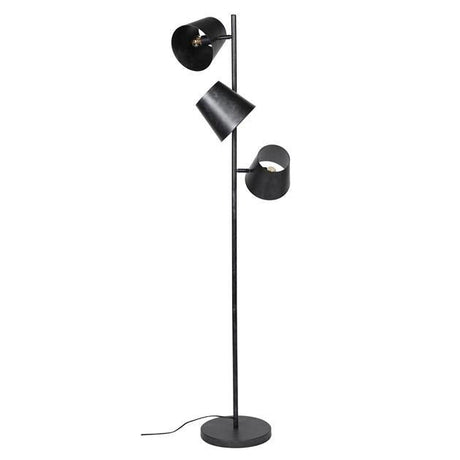 Gulvlampe Carta DH Interiør Charcoal LxBxH 76x51x31 Metal Hvid foto diagonalt set forfra