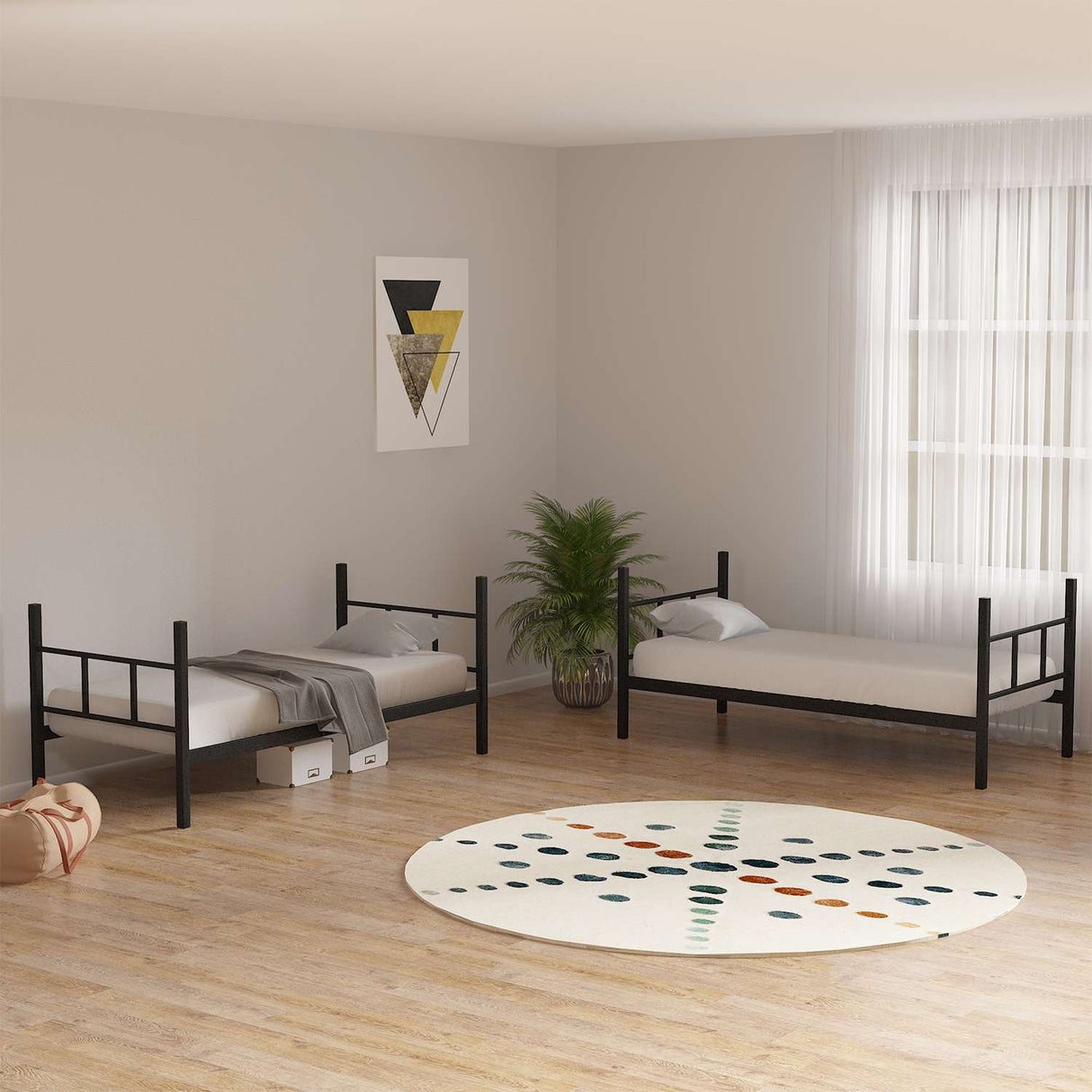 Køjeseng Børn - Sort - 200x90 cm 