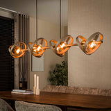 Hanglampen - Hanglamp 8 - lichts beige metaal rond Otan - Dimehouse