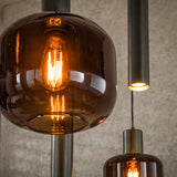 Hanglamp Dax 7-lichts brons 105 cm