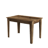 Kiev keukentafel walnootlook 110 cm Melamine gecoat houtcomposiet