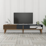 TV Møbler Milan Alt Valnød Antracit Melamin 180x40x35 cm