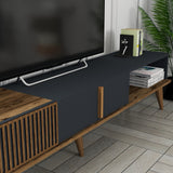 TV Møbler Milan Alt Valnød Antracit Melamin 180x40x35 cm