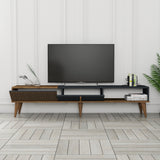 TV Møbler Milan Alt Valnød Antracit Melamin 180x40x35 cm