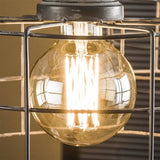 Lyskilde LED glødetråd Kugle Ø9,5 DH Interiør Ravfarvet glas LxBxH 15x10x10 Ravfarvet glas Atmosfærisk foto set forfra