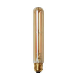 Lyskilde LED glødetrådsrør 18,5 cm DH Interiør Ravfarvet glas LxBxH 19x6x6 Ravfarvet glas Hvidt foto set forfra