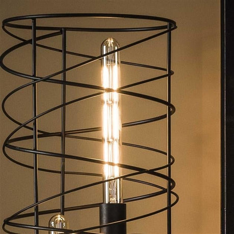 Lyskilde LED glødetrådsrør 30 cm DH Interiør Ravfarvet glas LxBxH 33x4x4 Ravfarvet glas Atmosfærisk foto diagonalt set forfra