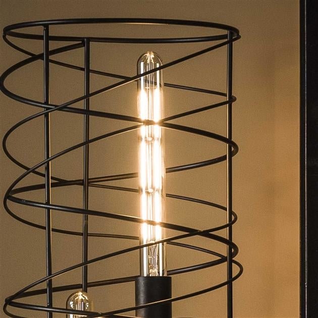 Lyskilde LED glødetrådsrør 30 cm DH Interiør Ravfarvet glas LxBxH 33x4x4 Ravfarvet glas Atmosfærisk foto diagonalt set forfra