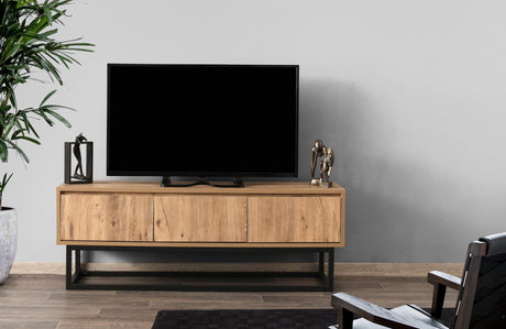 TV møbel Tilsim Sort Fyrretræ Melamin 140x50x40 cm