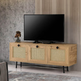 TV Meubels - Japandi TV Meubel Alcazar Eik Melamine 140x60x40 cm - Dimehouse