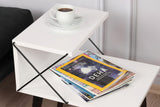 Sengebord Cross White Melamin 50x55x40 cm