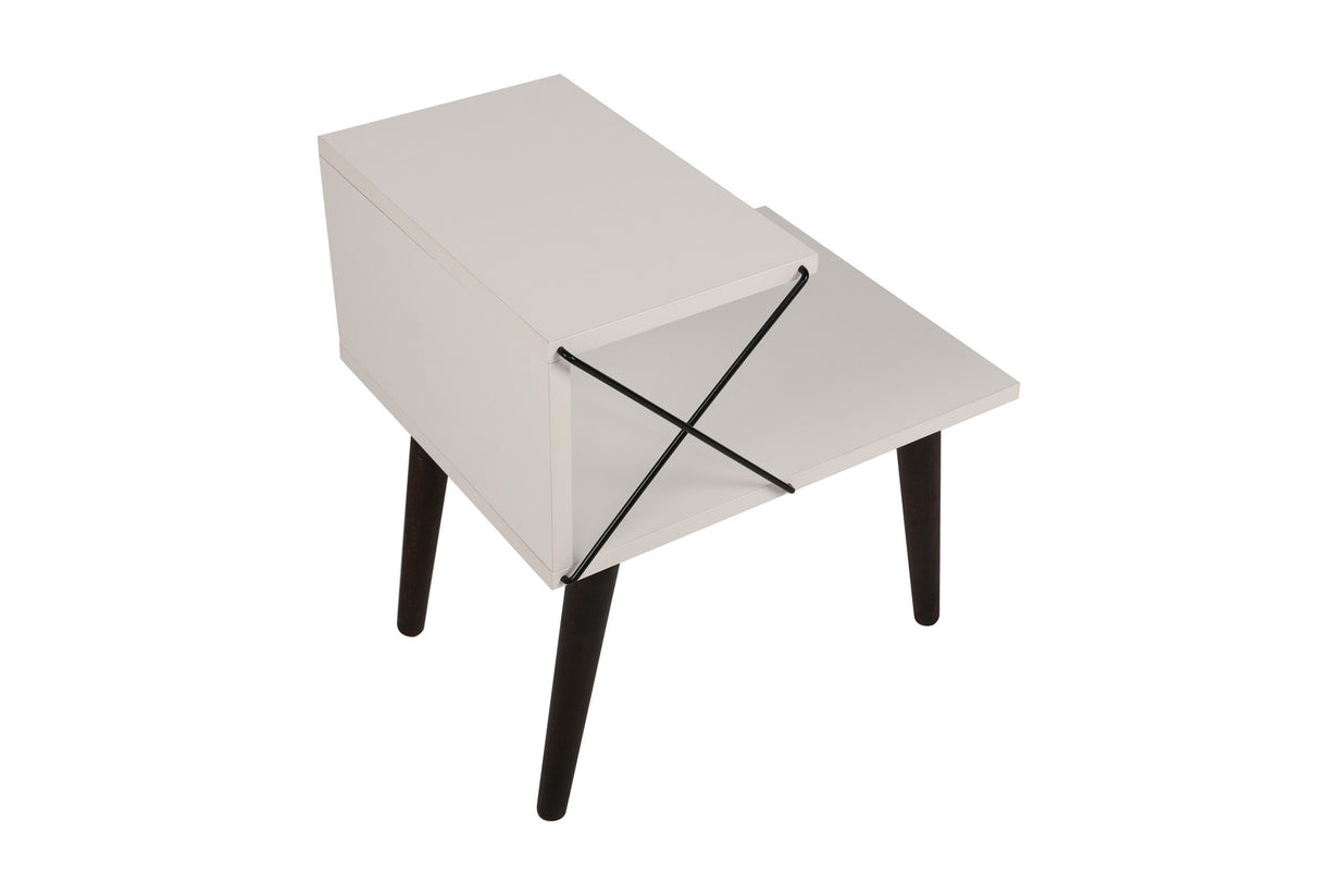 Sengebord Cross White Melamin 50x55x40 cm