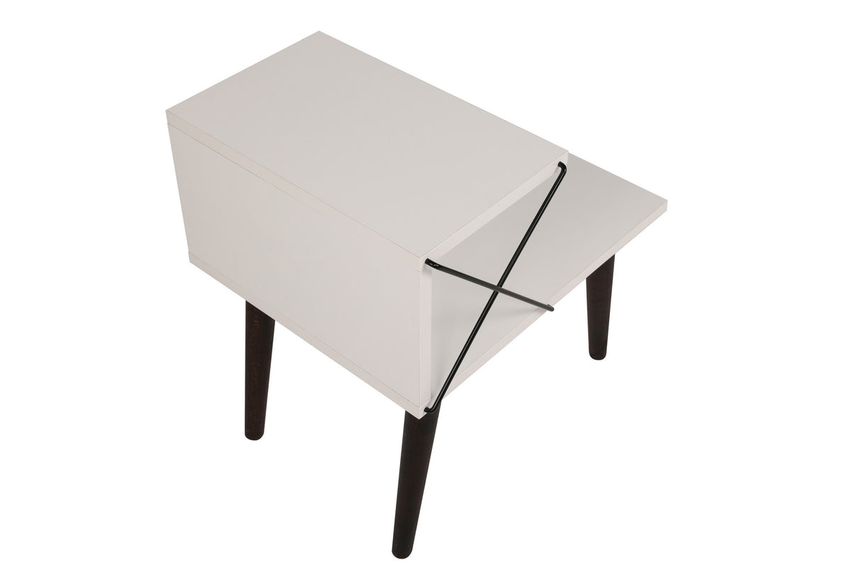 Sengebord Cross White Melamin 50x55x40 cm