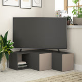 TV Møbel Kompakt Antracit Brun Melamin 90x32x92 cm