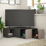 TV Møbel Kompakt Antracit Brun Melamin 90x32x92 cm