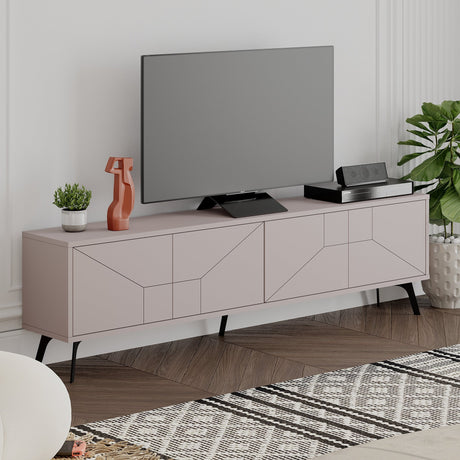 TV Meubels - TV Meubel Dune Mokka Melamine 180x50x29,6 cm - Dimehouse