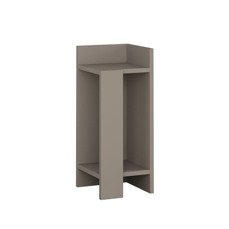Nachtkastjes - Nachtkastje Rechts Elos Mokka Melamine 25x60x27 cm - Dimehouse