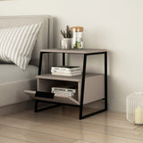 Nachtkastjes - Nachtkastje Pal Mokka Melamine 45x50x40 cm - Dimehouse