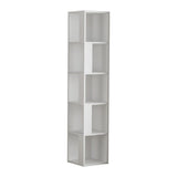 Boekenkasten - Boekenkast Piano Wit Melamine 34x161x34 cm - Dimehouse