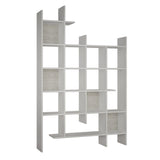 Boekenkasten - Boekenkast wit melamine Manco 122x188x25,5 cm - Dimehouse