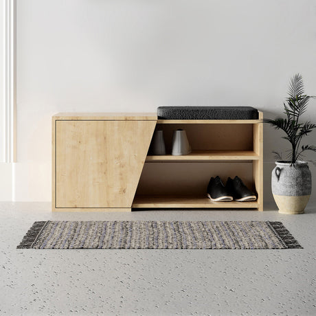 Skoskab Fiona Eg Melamin 104x37x47 cm