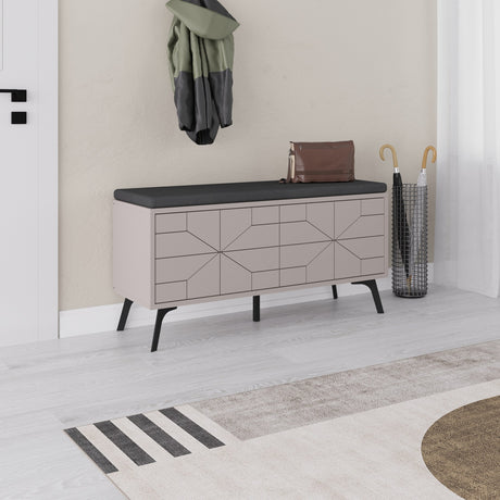 Skoskab Dune Bench Mokka Melamin 107x55x35 cm