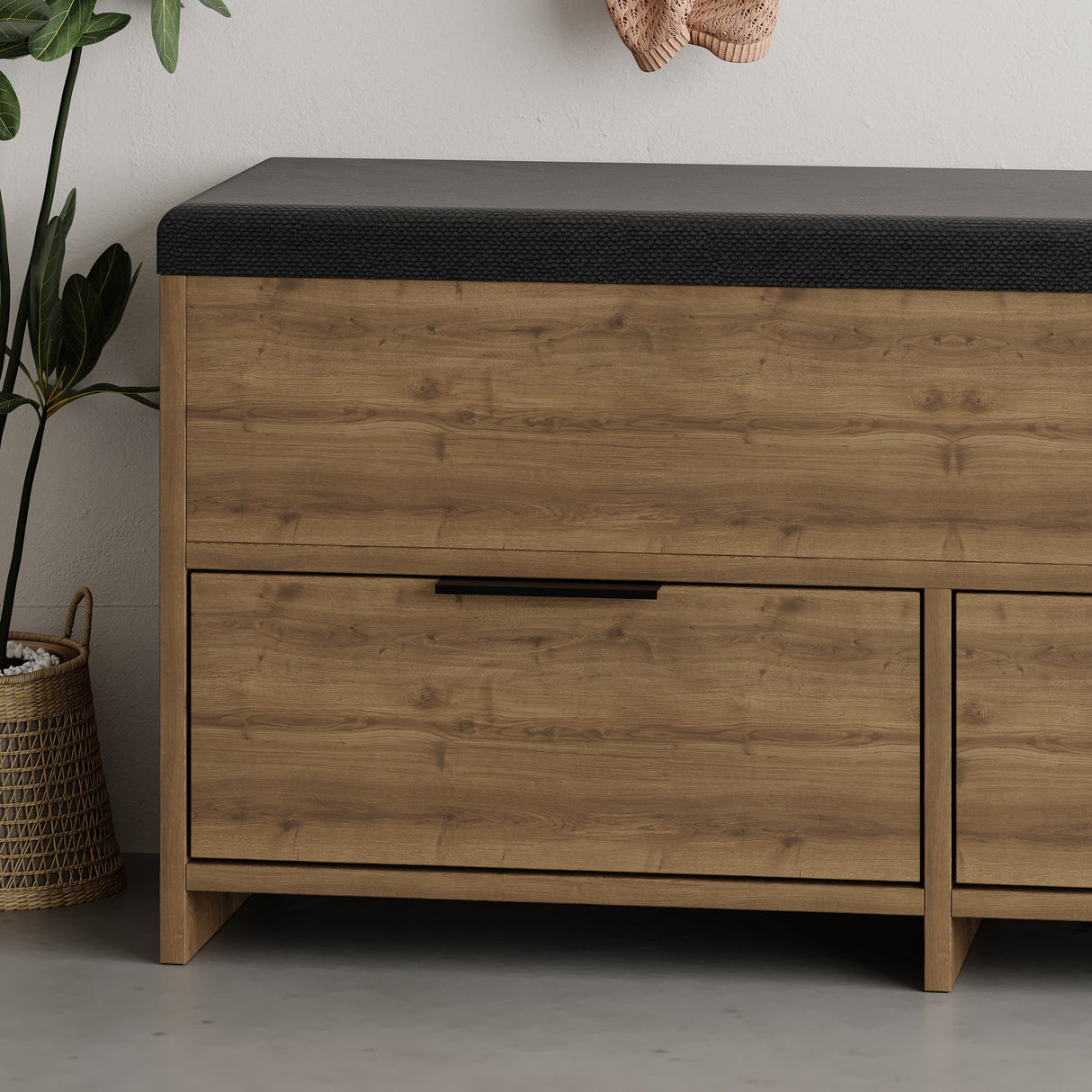 Schoenenkasten - Schoenenkast Cove Naturel Melamine 106x50x34 cm - Dimehouse