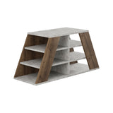 Schoenenkasten - Schoenenkast Pyramid Naturel Melamine 105,5x50x37,5 cm - Dimehouse