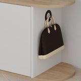 Skoskab Nova Skobænk Eg Hvid Melamin 104x50x37 cm