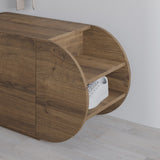 Schoenenkasten - Schoenenkast Pozy Shoe Bench Naturel Melamine 110x50x40,4 cm - Dimehouse