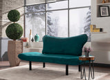 Banken - Slaapbank Petrol Blauw Velvet - twee persoons - Chatto - Dimehouse
