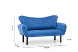 Banken - Slaapbank Blauw Velvet - twee persoons - Chatto - Dimehouse