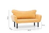 Banken - Slaapbank Mosterd geel Velvet - twee persoons - Chatto - Dimehouse