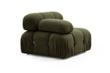Banken - Modulaire XXL hoekbank Bubble met hocker - velvet groen - Dimehouse