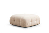 Banken - Modulaire XXL hoekbank Bubble met hocker - crème - Dimehouse
