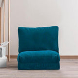Fauteuils - Slaapfauteuil Petrol Blauw velvet stof Taida - Dimehouse