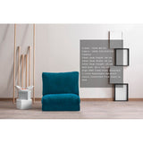 Fauteuils - Slaapfauteuil Petrol Blauw velvet stof Taida - Dimehouse