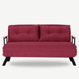 Sovesofa Rødt stof 2-personers - Sando
