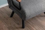 Fauteuils - Scandinavische slaapfauteuil Grijs gemêleerde stof Sando - Dimehouse