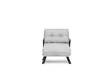 Fauteuils - Scandinavische slaapfauteuil Grijs teddystof Sando - Dimehouse