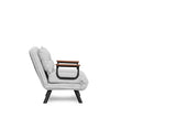 Fauteuils - Scandinavische slaapfauteuil Grijs teddystof Sando - Dimehouse