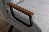 Fauteuils - Scandinavische slaapfauteuil Grijs teddystof Sando - Dimehouse