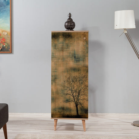 Skoskab Filinta Sonoma Oak Tree Melamin 50x135x38 cm