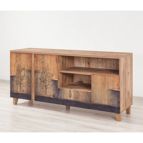 TV Meubels - Dressoir Marina Mila Atlantisch Dennenhout Melamine 160x76x45 cm - Dimehouse