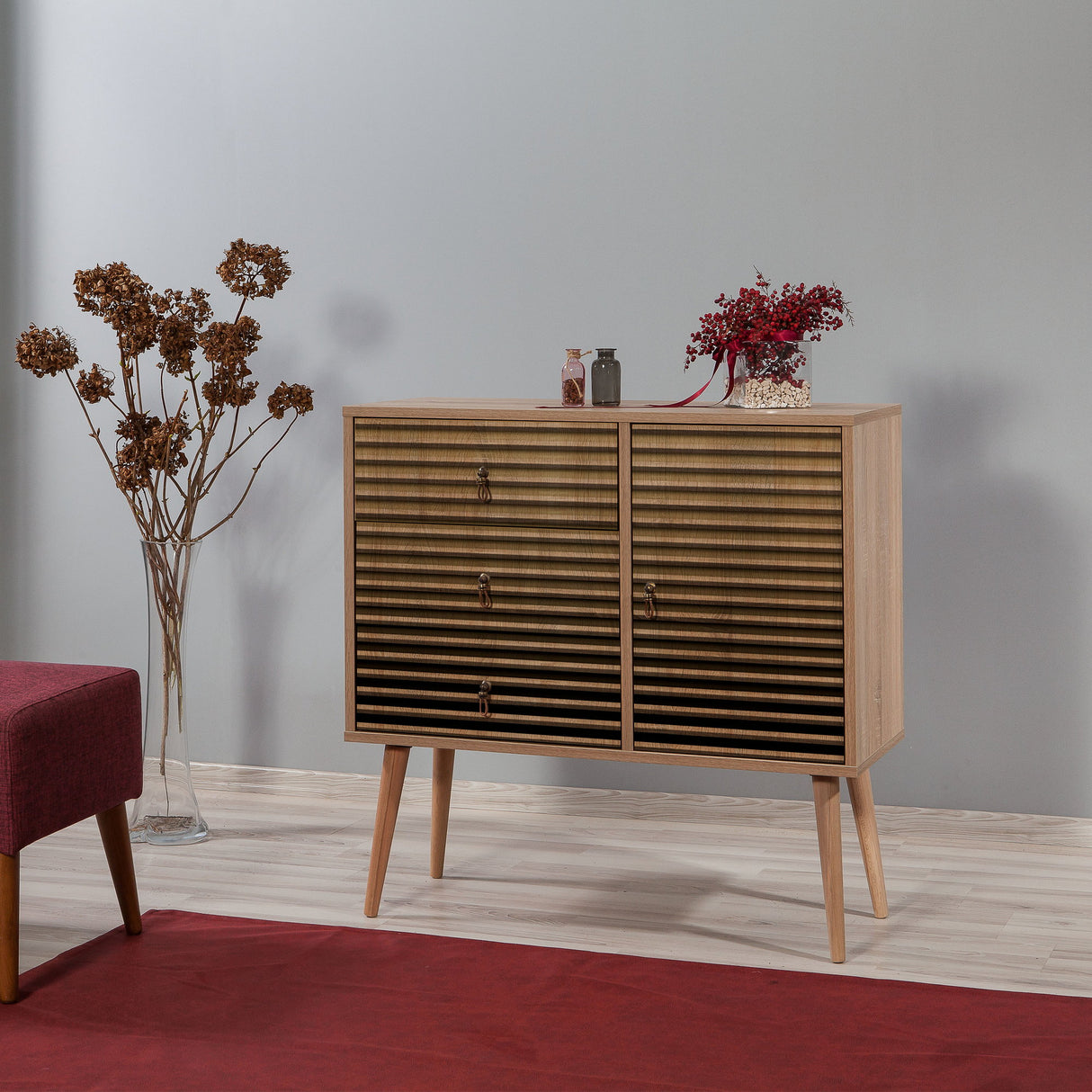 Ladekasten - Ladekast Verybox Sonoma Eik Melamine 90x90x40 cm - Dimehouse