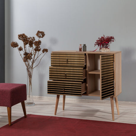 Ladekasten - Ladekast Verybox Sonoma Eik Melamine 90x90x40 cm - Dimehouse