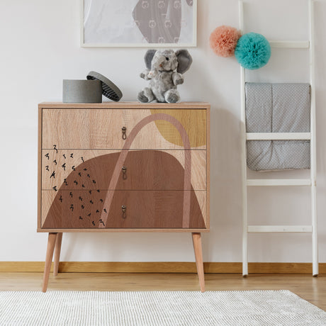 Ladekasten - Ladekast City Trio Multicolor Melamine 80x89x40 cm - Dimehouse